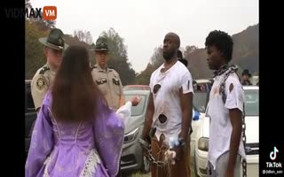 Two Black Guys Troll a Civil War Reenactment Dressed as Slaves