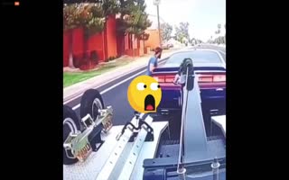 Dude Pulls Off INSANE Fast And Furious Move When The Repo Man Takes His Charger