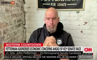 Pennsylvania Democrat Senate Candidate John Fetterman Meltsdown on CNN