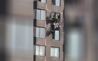 Firefighters Save Woman Dangling From 20th Story As Massive Fire Breaks Out In NYC Highrise After Lithium Battery Expoded In An E-Bike