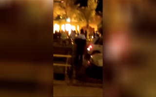 Iranian Protesters Ransack and then Burn down the Ayatollahs Birth Home