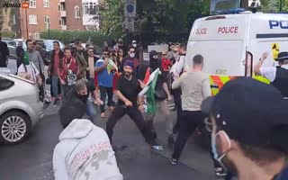 Things Get INSANE In London During Anti-Iranian Regime Protests