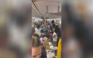 New York Subway Rides Just got even More Ridiculous! Thanksgiving Dinner on the L Train!