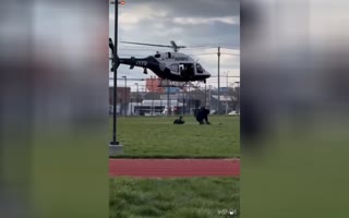 NYPD Cadet Ignores Gravity, Leaps out of a Copter during Training and Snaps his Leg