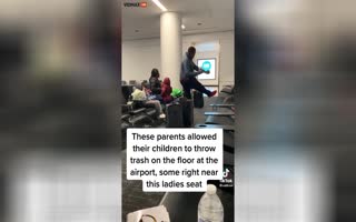 Parents Get Into LOUD Agrument With Woman Who Called Them Out For Letting Their Kids Toss Trash On The Floor