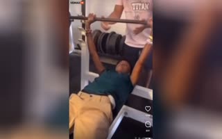 Kid Attempts to Bench Press 2x His Weight, His Frail Bones SNAP!