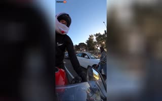 Cop Pulls over the Only Motorcyclist Not Speeding, Then Makes up a Reason