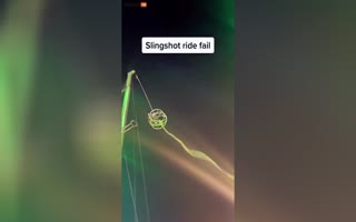 Slingshot Ride Cable Snaps on Release, Sends Two Girls Hurling into the Opposite Side