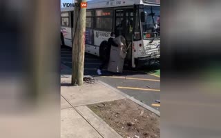 Pure Lawlessness! NJ Man Tries to Bring a Stolen ATM on a Public Bus