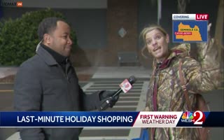 Florida News Dude Picked The Wrong Drunk Lady To Interview For Christmas