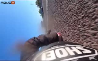 Speeding Motorcyclist Pays Dearly For His Recklessness