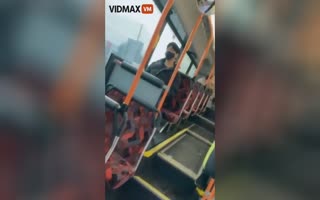 Aussie Dude Unleashing on a Homeless Couple Banging on a Bus is Pure Comedy