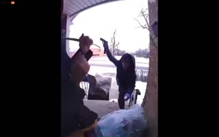 Chicago Thugs Rob an Elderly Woman Right on Her Front Door Step