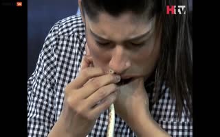 Pakistani Reality Show Contestant Goes Full David Blaine, Shoves a Snake up her Nose Out of her Mouth