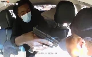 Terrifying Moment Uber Driver Gets Gun Put To His Head, Robbed In Houston