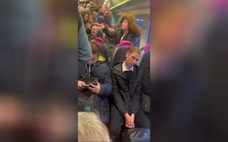 Worlds Biggest Asshole Vapes on a Train, Gets Asked to Stop and This Happens