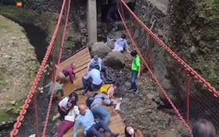 Newly Re-Opened Bridge Collapses during Ceremony in Cuernavaca, Mexico, 25 Fall, 18 Required Hospitalization