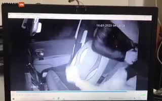 Psycho Attempts to Murder his Cab Drive by Cracking him with a Brick then Choking Him