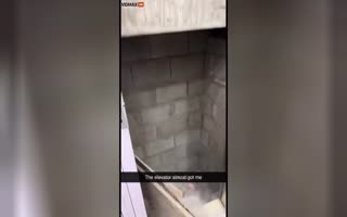 Guy Going up an Elevator of Death has the Fright of His Life