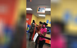 Walmart Shopper Freaks Out When a White Lady is Taken Ahead of Her in Line, Cries Racism