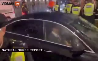 British People Welcome Bill Gates by Trying to Rip Him out of His Car and Kill Him