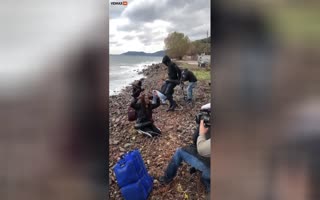 Greek NGO Busted STAGING Migrant Landing Freakouts for the Media