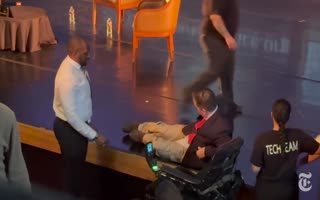 HUMILIATING! Wheelchair-Bound Denver City Councilman Forced to Hoist Himself onstage, Not a Soul Helps Until Afterwards!