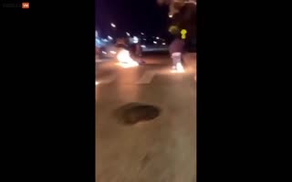 Illegal Side Show In Austin Leads To Several Spectators Getting Set On Fire