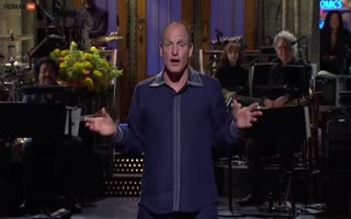 Looks like Woody Harrelson got red-pilled and flipped the script on SNL last night