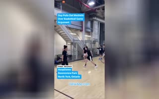 'Southeast Asian' Teen Whips Out a Machete During a Basketball Dispute, One Slash Turns the Toronto Complex into 'The Shining'