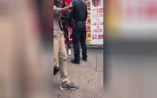Dude Being Questioned By NYPD Pulls The Oldest Trick In The Book On Them