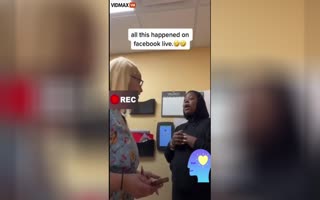 BRUTAL Sucker Punch by a Nurse on Duty to her Coworkers Face whilst on Facebook Live