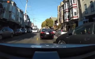 Prius Driver Cuts Off Another Car, Flips Him Off, Gets Instant Karma
