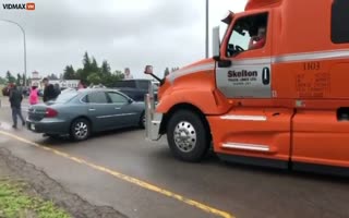 Not So Nice Now, Aye? Canadians Are Rising Up, Blocking Trucks, and Checking them for the Death Jabs