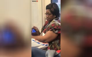 If Oblivious Had a Face, It Would Be This Nigerian Mom Visiting Kids Via the Train