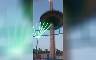 Drop-Tower Ride Crashes In India, 11 People Injured