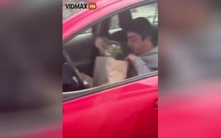 Grub Hub Delivery Guy Gets Caught Doing DISGUSTING Things to a Customers Food
