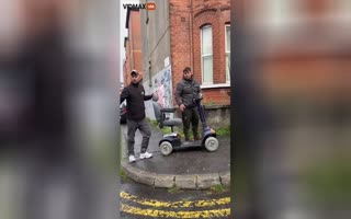 Apparently Diversity is a Stength is Now Diversity Gets You Robbed! Woman Busts Migrants Stealing a Disabled Persons Scooter
