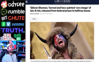 BOOM! 'QAnon Shaman', Jacob Chansley Released from Prison, Sent to Halfway House