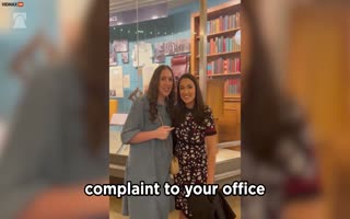 LibsOfTikTok Confronts Low-IQ AOC to her Face After Slapping her with an Official Ethics Complaint, AOC Literally Flees After Insulting Her