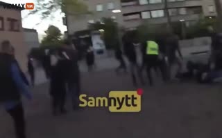 Swedish Police Left with Pepper Spray to Fight African and Middle Eastern Migrant Gangs Spreading Cultural Enrichment Amongst Each Other