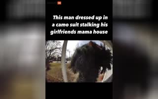 OMG, LOL!! Guy Dressed in a Ghillie Suit to Stalk his Ex-Girlfriend over a Tax Dispute