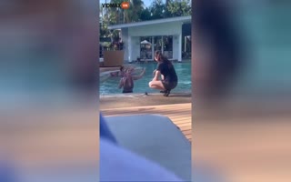 Drunk Aussie Girl on Vacation Brings Some Comical Entertainment to the Poolside