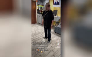 Racist Old Lady Spits on a Woman Trying to Check In for Her Birthday Spa Day, Gets the Piss Beat Out of Her