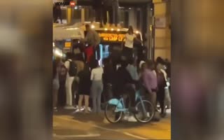 Chicago Goes Insane As Hundreds Of Youths Storm Downtown, Destroying Vehicles, Assaulting Random People