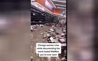 'My Own People Did This' Woman Nearly In Tears After Seeing a Chicago Walmart was Ransancked by Youths