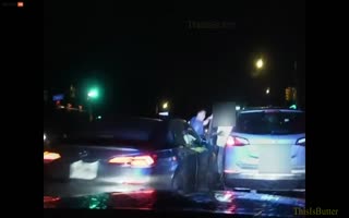 Dash Cam: NJ Police Officer Gets Pancaked and Rolled During a Hit-and-Run Whilst Aiding a Disabled Driver