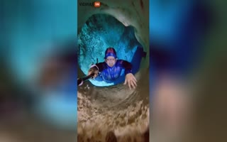 INSANE! Diving Backwards Into an Underwater Cave with Zero Breathing Supplies