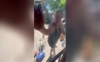 Neighbor Unleashes ALL Of Her Bottled-Up Crazy On a Fellow Neighbor Because a Water Main Busted