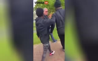 Cultural Enrichment? African Migrants Surround and then Sucker Punch an Elderly Man Walking His Dog
